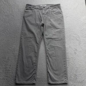Teleria Zed Mens Chicago 19 A Italian Grey Cotton Stretch Chino Pants Size 38
